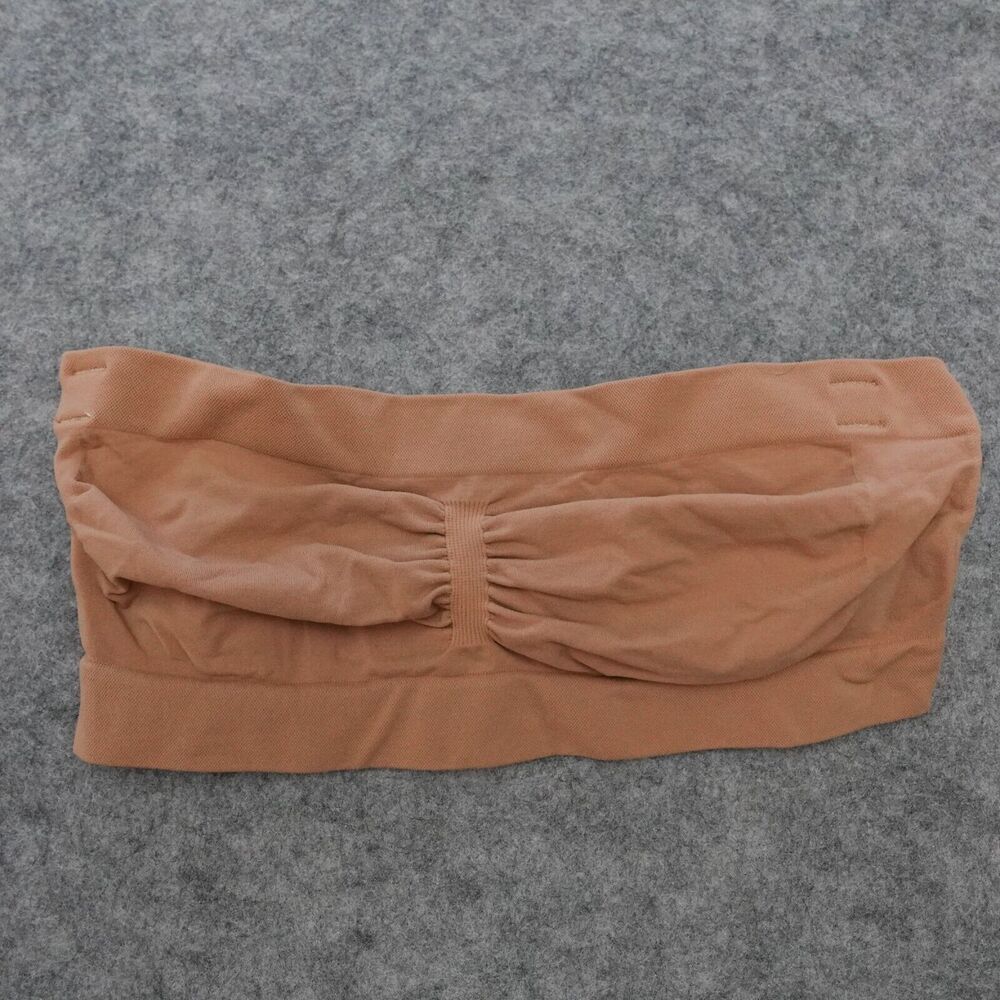 Skims Seamless Sculpt Bandeau Bra Ochre Brown Size L
